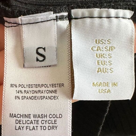 NWT House Of Harlow 1960 Ribbed Knit One Shoulder Bodycon Dress Black S - Picture 8 of 8